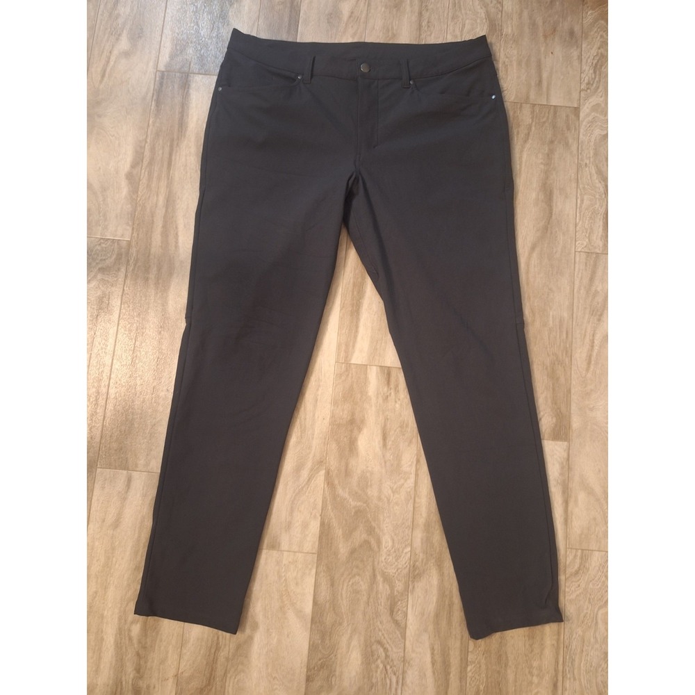 Lululemon Men's ABC Pants 38×30 Tapered Leg Back Knee Seam Grey 5 Pocket